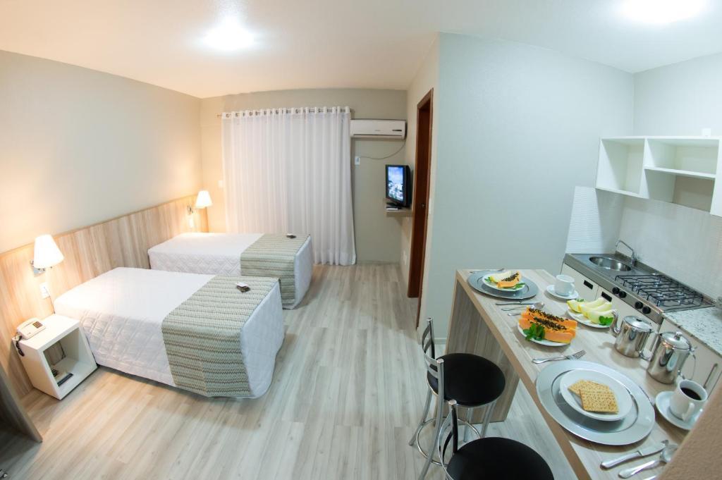 Aquarius Hotel Flat Residence サンタ・クルス・ド・スル 部屋 写真